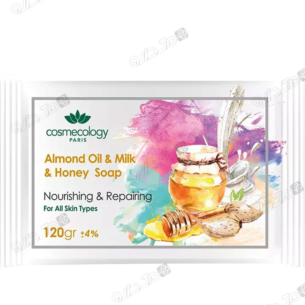 صابون روغن بادام و شیر و عسل انواع پوست کاسمکولوژی